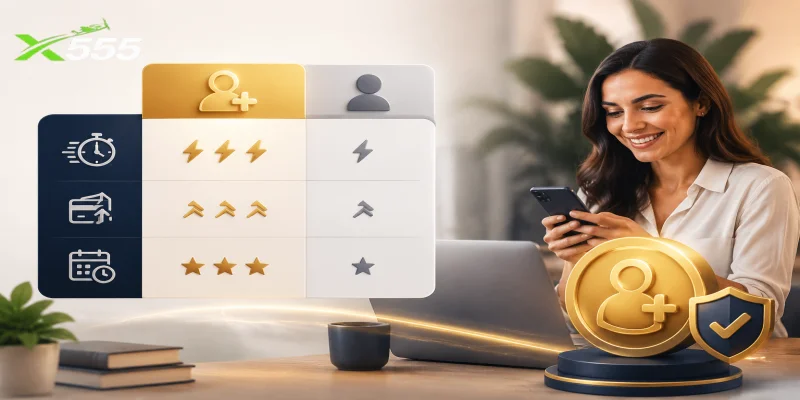 A comparison table highlighting registration speeds, withdrawal limits, and security levels for online casino players.