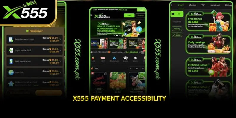 X555 Payment Accessibility