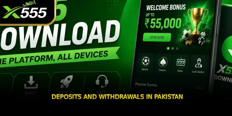 Deposits and Withdrawals in Pakistan