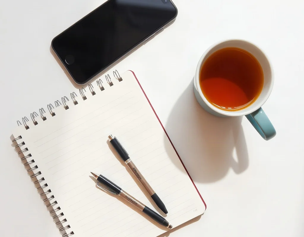 Smartphone, tea cup, and notepad representing reading guidelines on X555