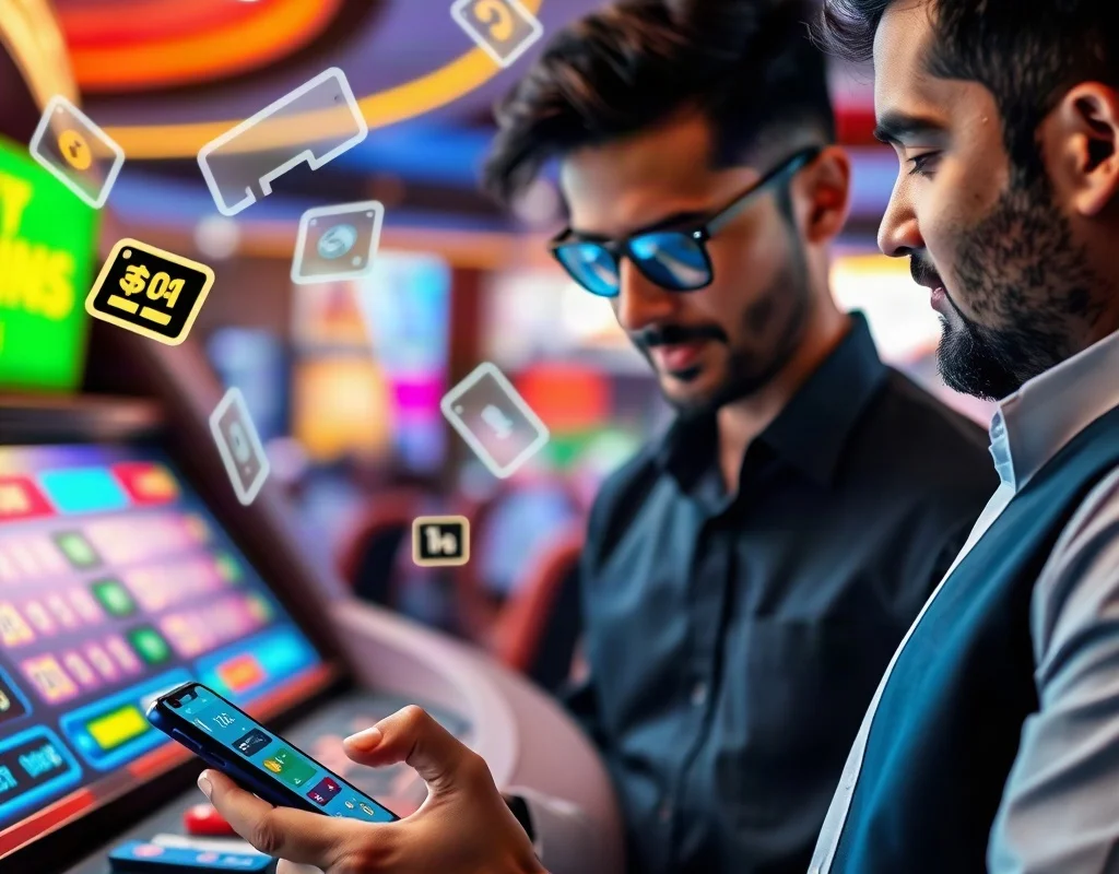 Pakistani player making a mobile wallet deposit